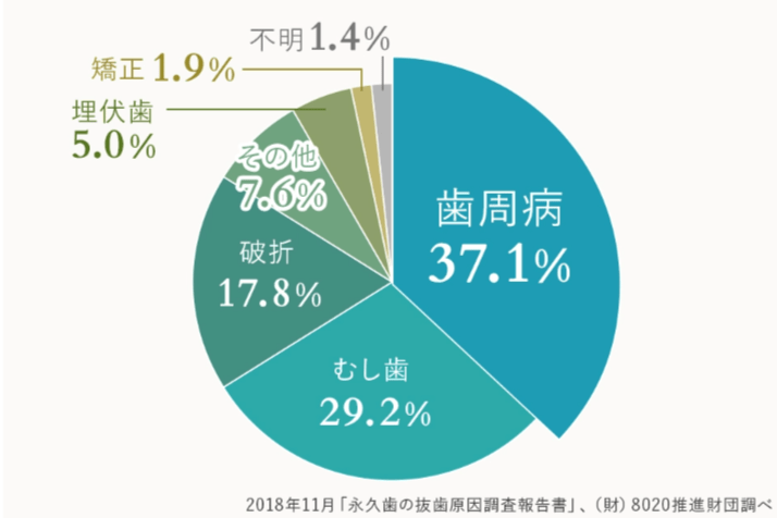 歯を失う原因第一位